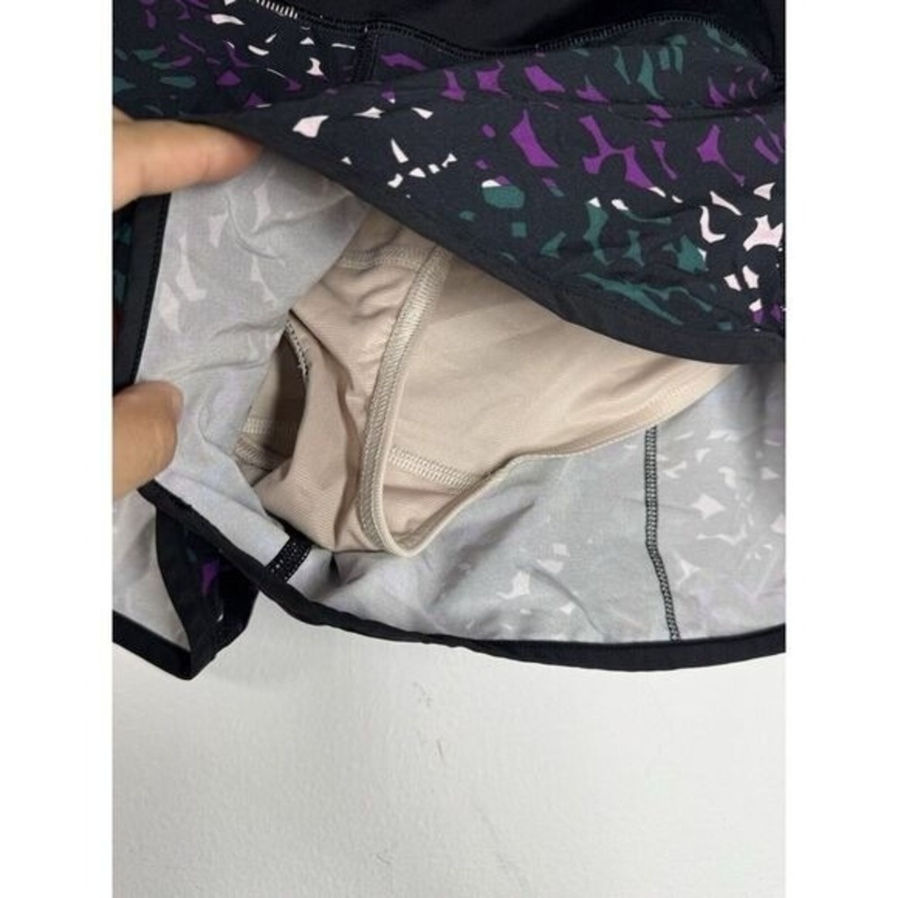 Lululemon Shorts Womens Black Purple Size 6 Speed Up Gym Activewear Athleisure - Picture 7 of 10